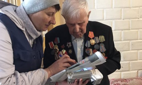 Поздравление ветеранов в Борисовском районе