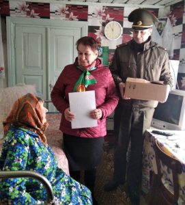 Подробнее о статье Поздравление ветеранов в Клецком районе